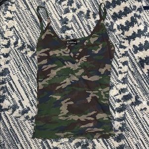 Bebe Camo Tank Top